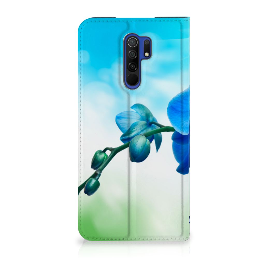 Xiaomi Redmi 9 Smart Cover Orchidee Blauw - Cadeau voor je Moeder - B2C Telecom