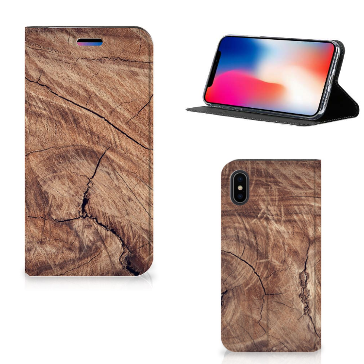 Apple iPhone X | Xs Book Wallet Case Tree Trunk