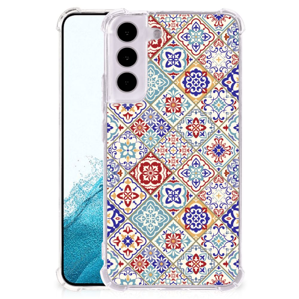Samsung Galaxy S22 Anti-Shock Hoesje Tiles Color