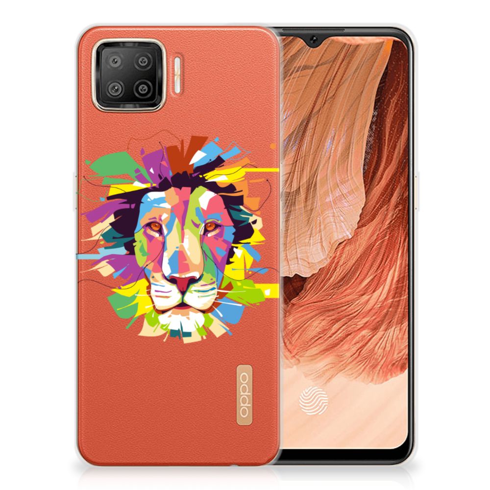 OPPO A73 4G Telefoonhoesje met Naam Lion Color