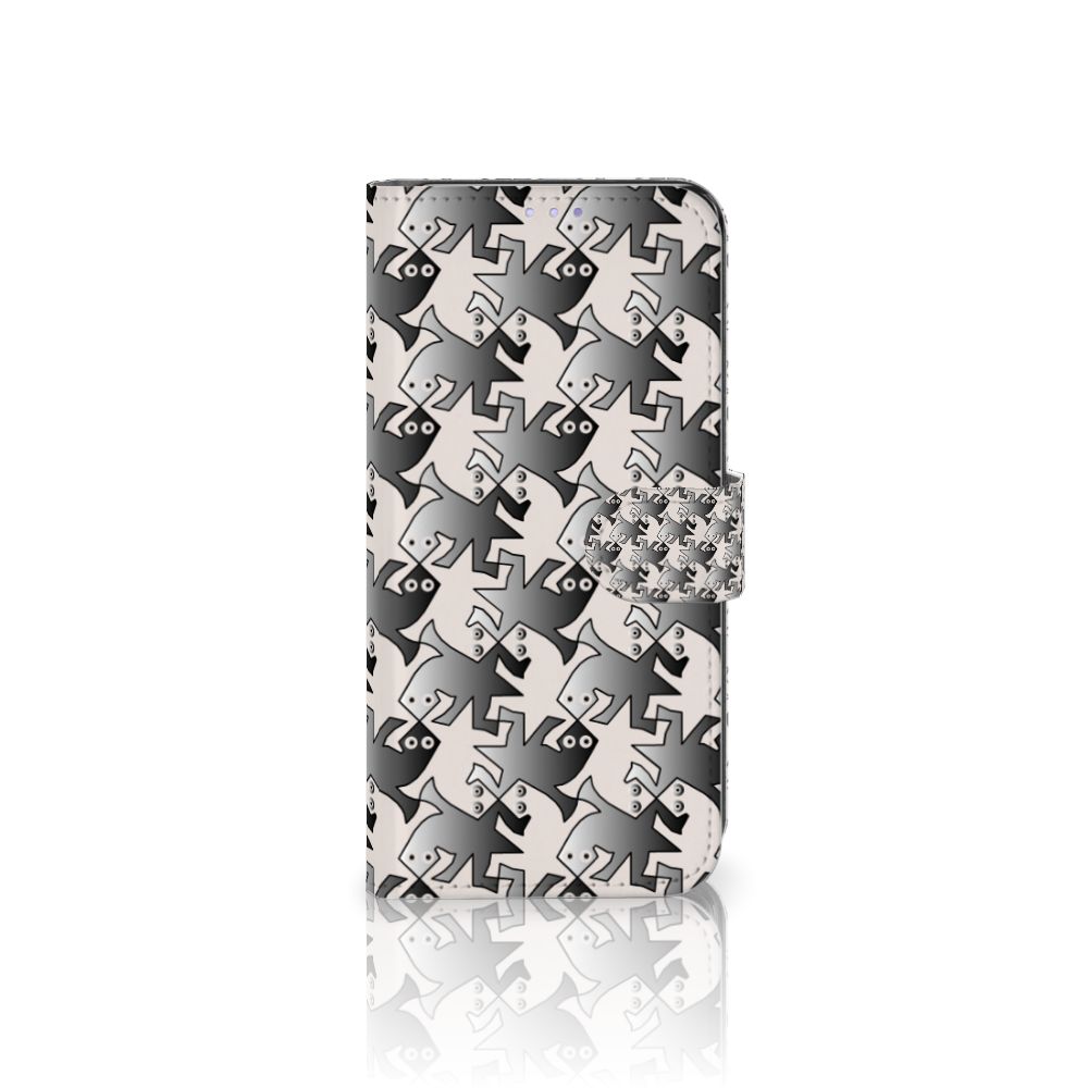 OPPO Find X3 Lite Telefoonhoesje met Pasjes Salamander Grey