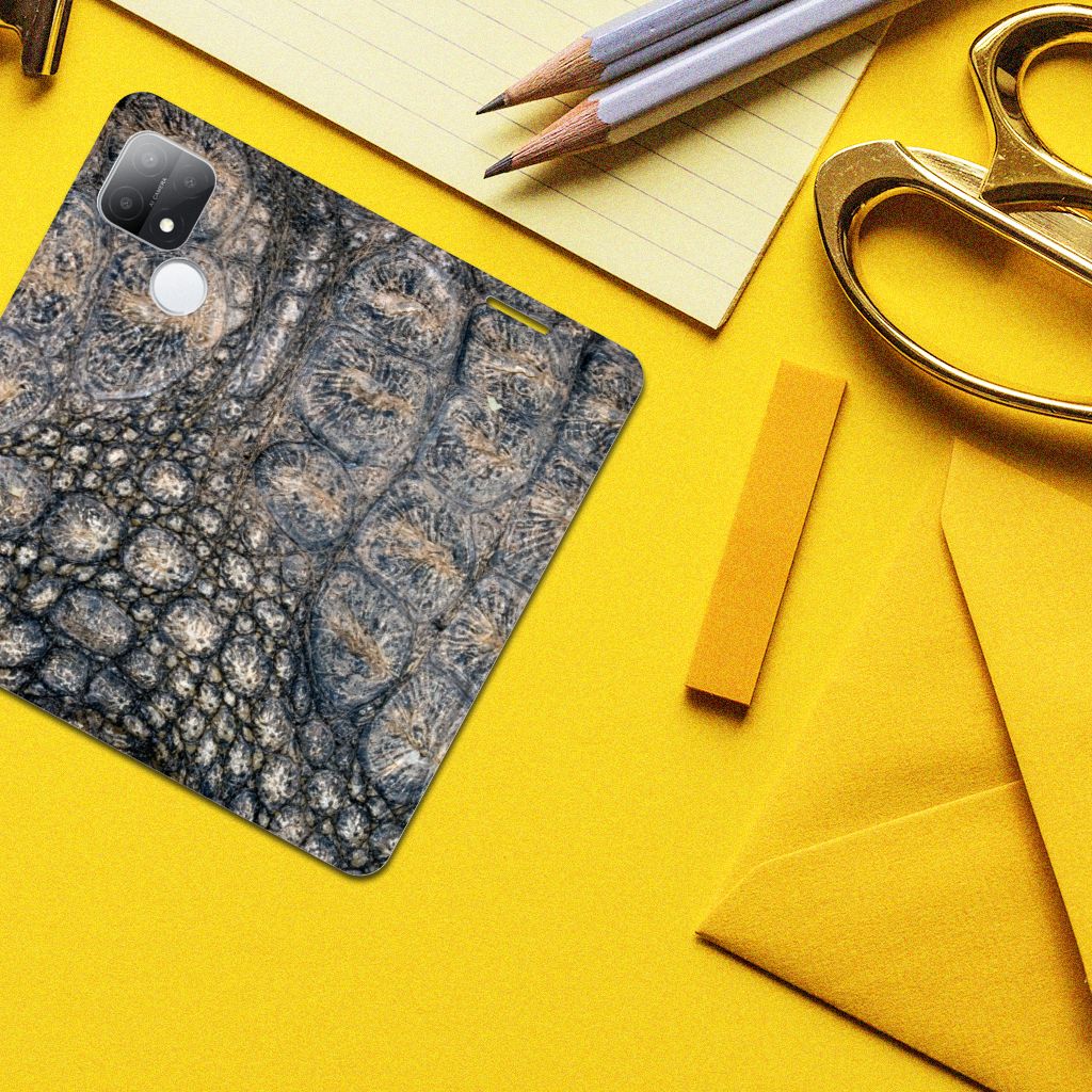 OPPO A15 Hoesje maken Krokodillenprint - B2C Telecom