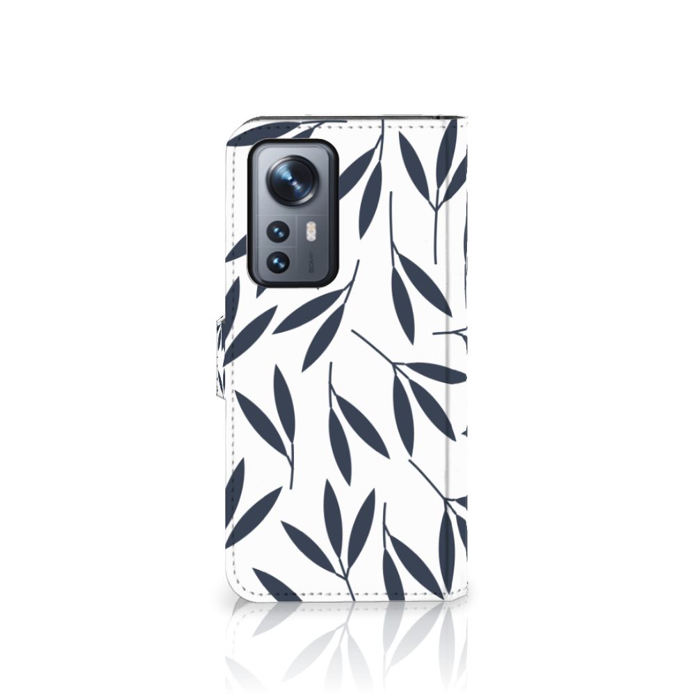 Xiaomi 12 Pro Hoesje Leaves Blue