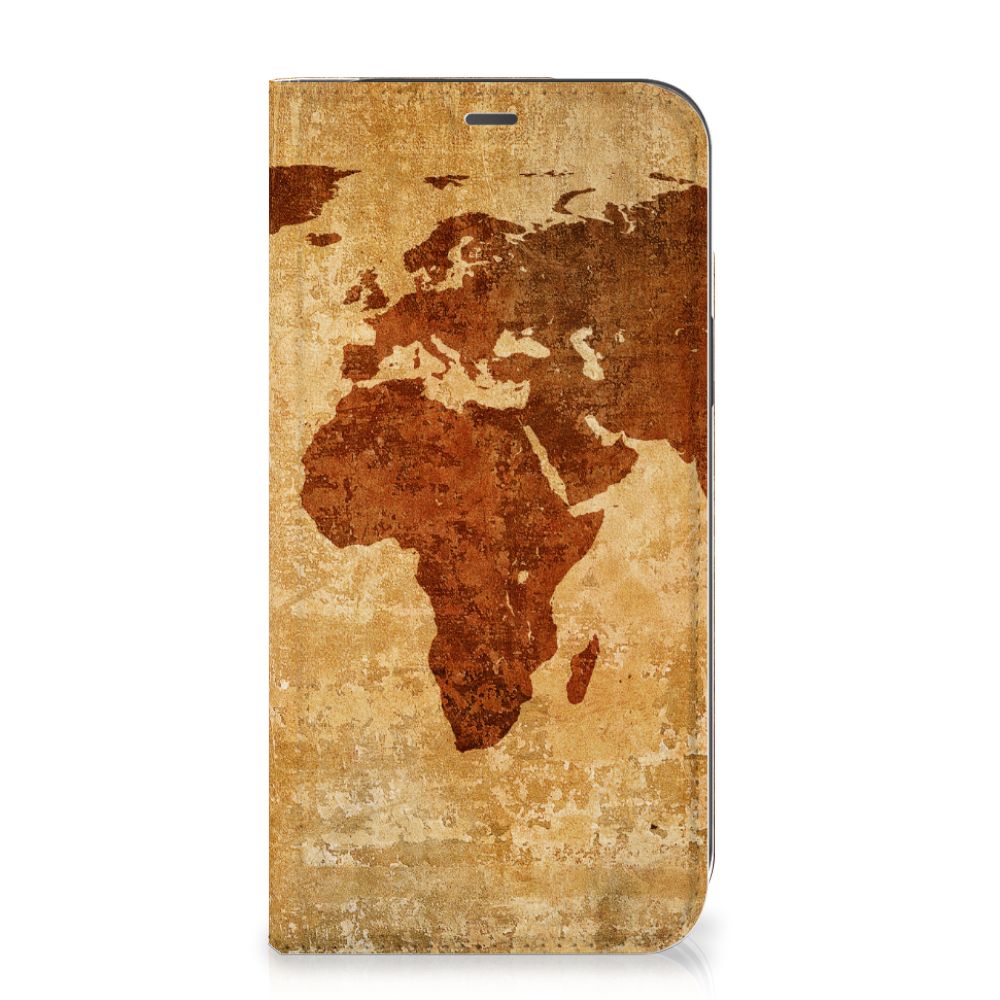 iPhone 12 Pro Max Book Cover Wereldkaart - B2C Telecom