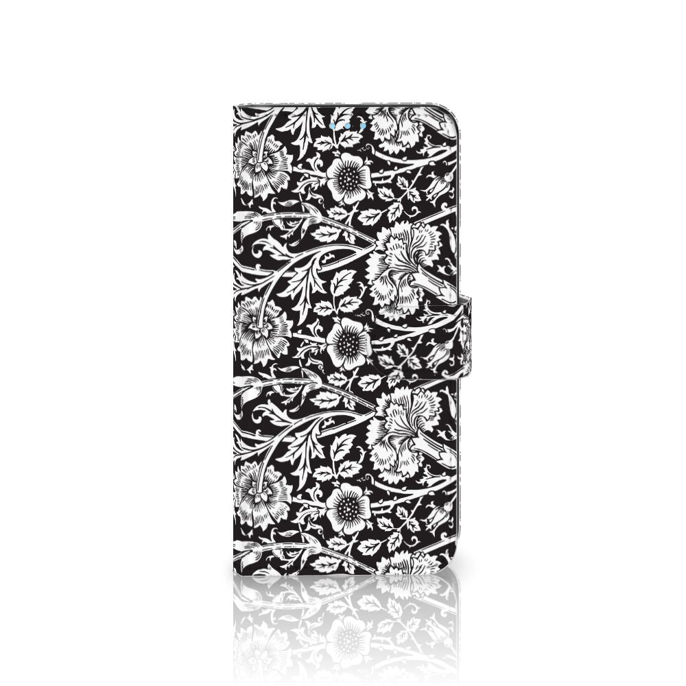 OPPO A74 4G Hoesje Black Flowers