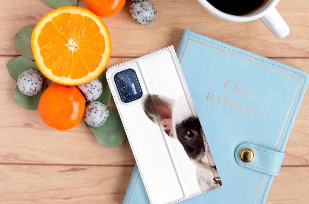 Motorola Moto G9 Plus Hoesje maken Franse Bulldog - B2C Telecom