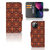 iPhone 13 Mini Telefoon Hoesje Batik Brown