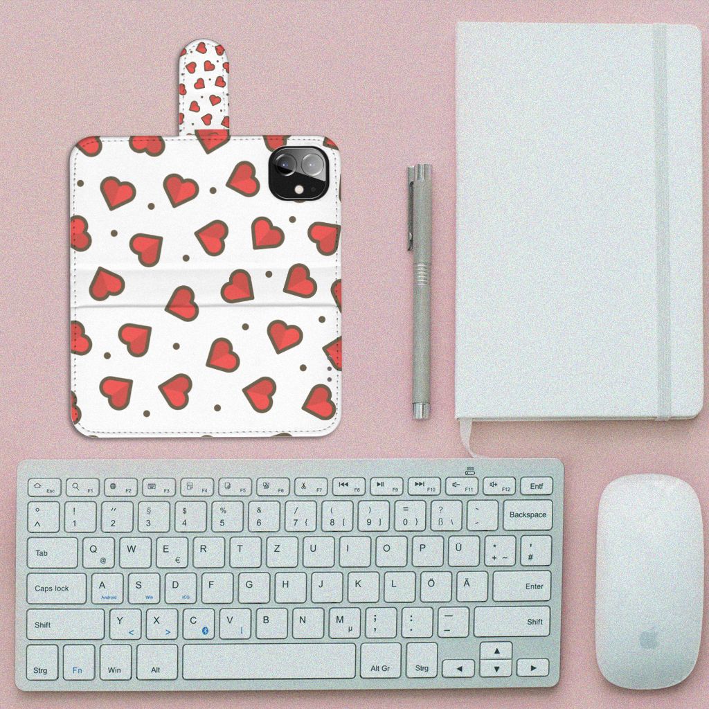 Apple iPhone 12 Mini Telefoon Hoesje Hearts