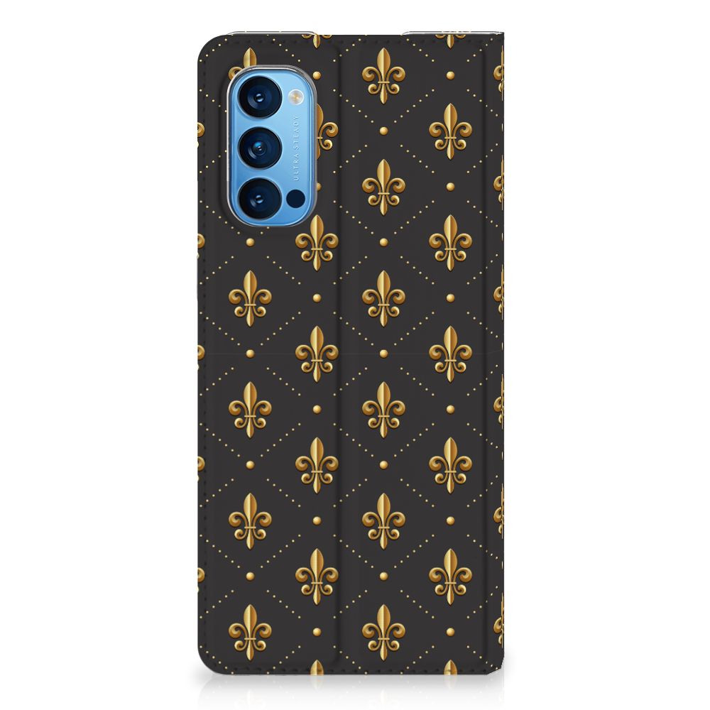 OPPO Reno4 Pro 5G Hoesje met Magneet Franse Lelie - B2C Telecom