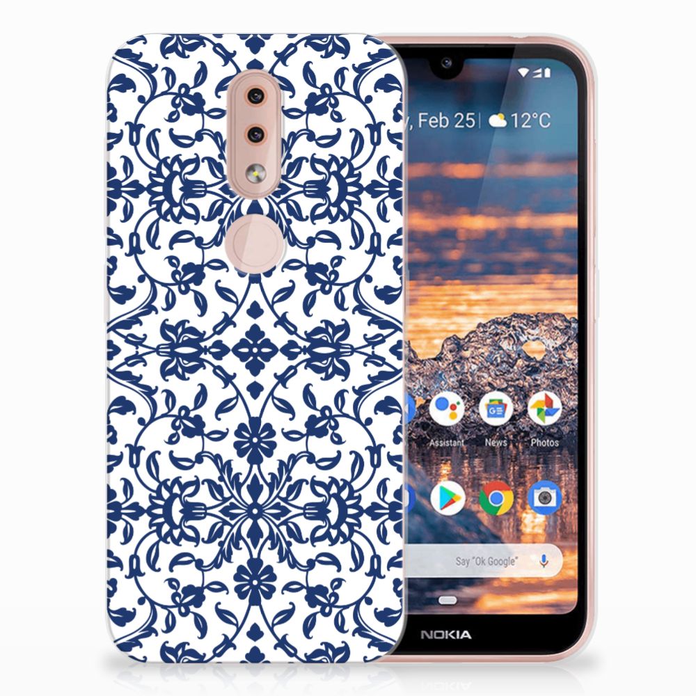 Nokia 4.2 TPU Case Flower Blue