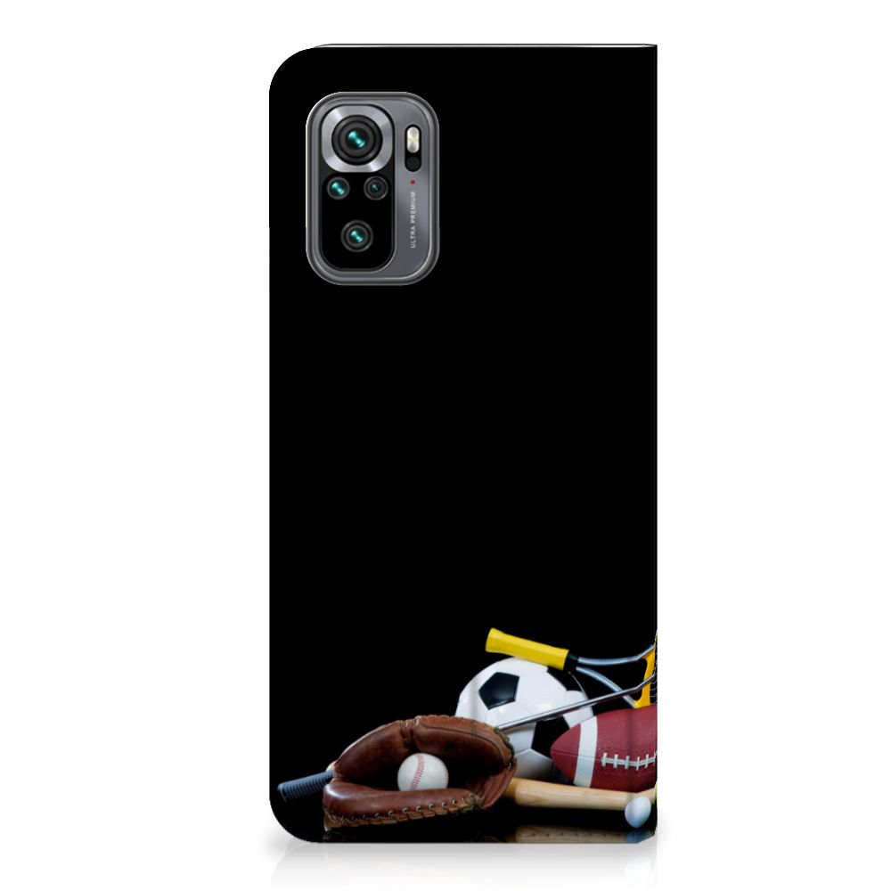 Xiaomi Redmi Note 10 4G | 10S | Poco M5s Hippe Standcase Sports with various sports equipment design