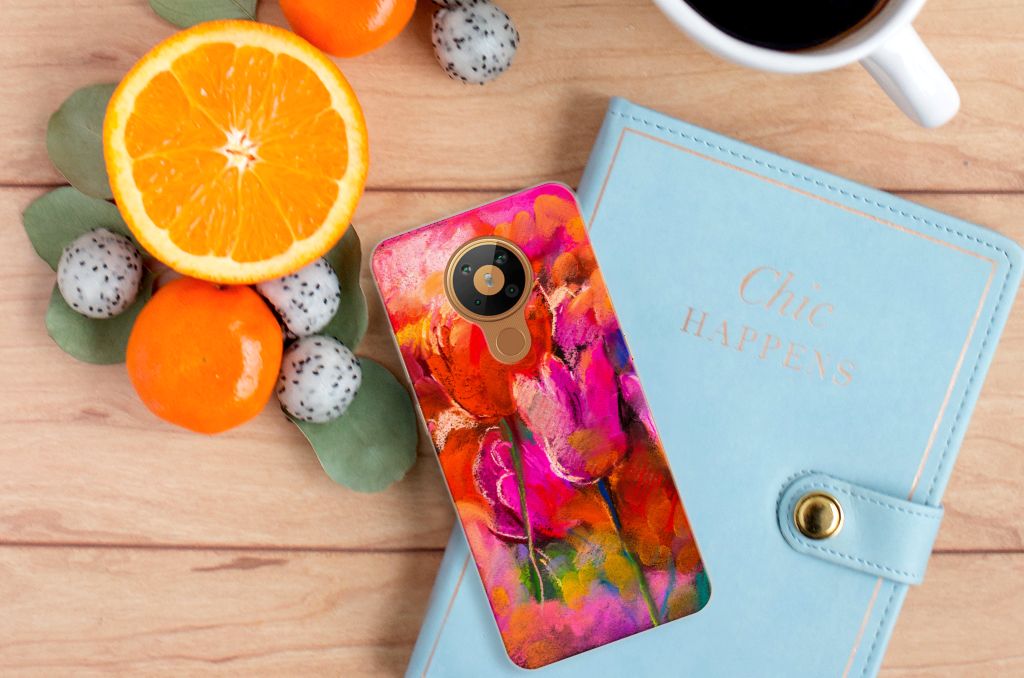 Hoesje maken Nokia 5.3 Tulips B2C Telecom