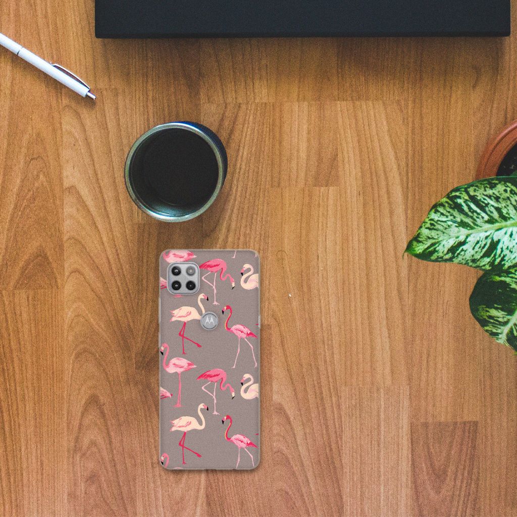 Motorola Moto G 5G TPU Hoesje Flamingo B2C Telecom