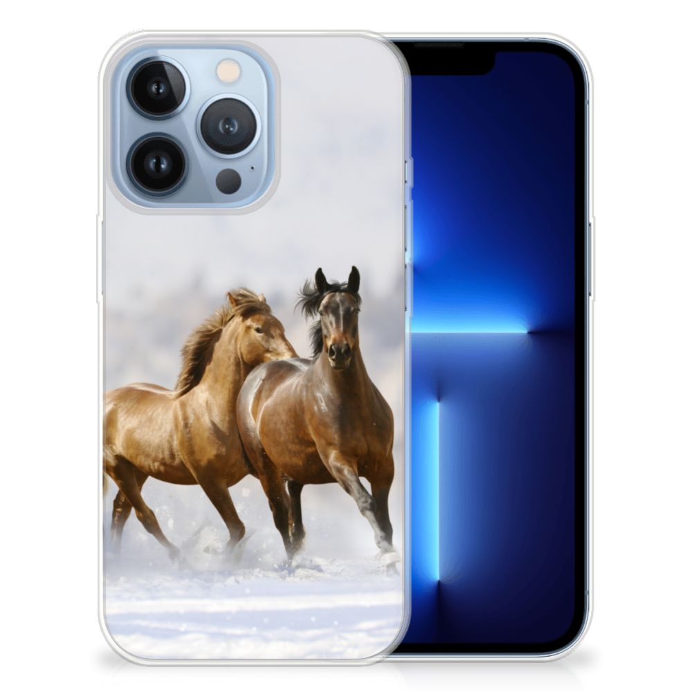 Apple iPhone 13 Pro TPU Hoesje Paarden B2C Telecom