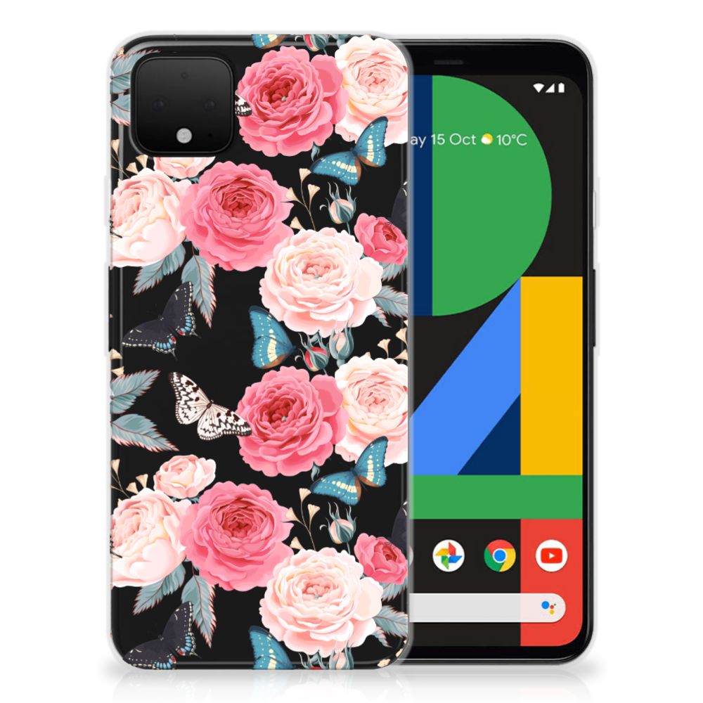 Google Pixel 4 XL TPU Case Butterfly Roses