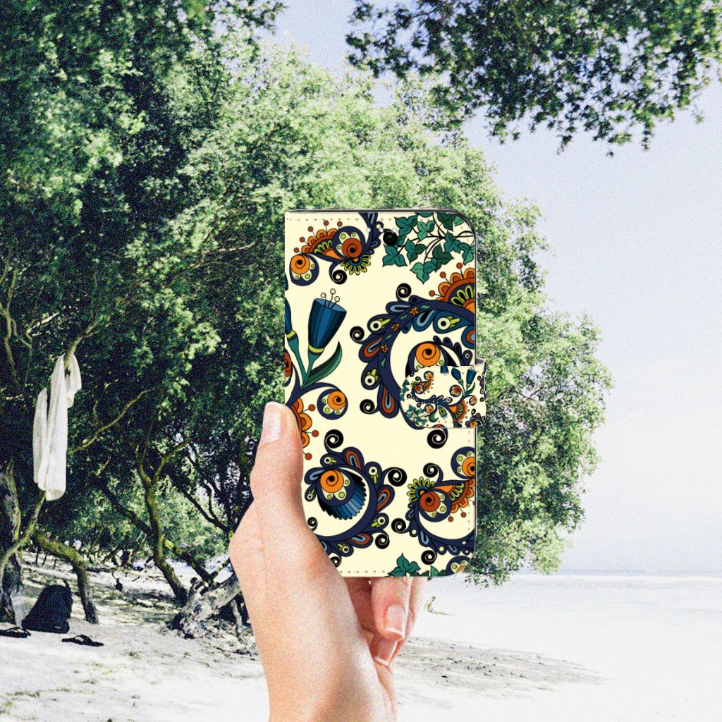 Wallet Case Samsung Galaxy S23 Barok Flower