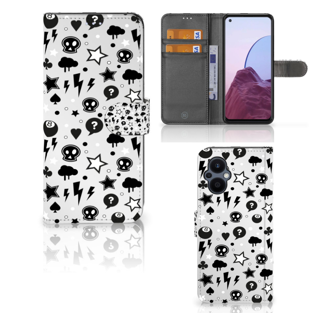 Telefoonhoesje met Naam OPPO Reno 8 Lite | OnePlus Nord N20 Silver Punk