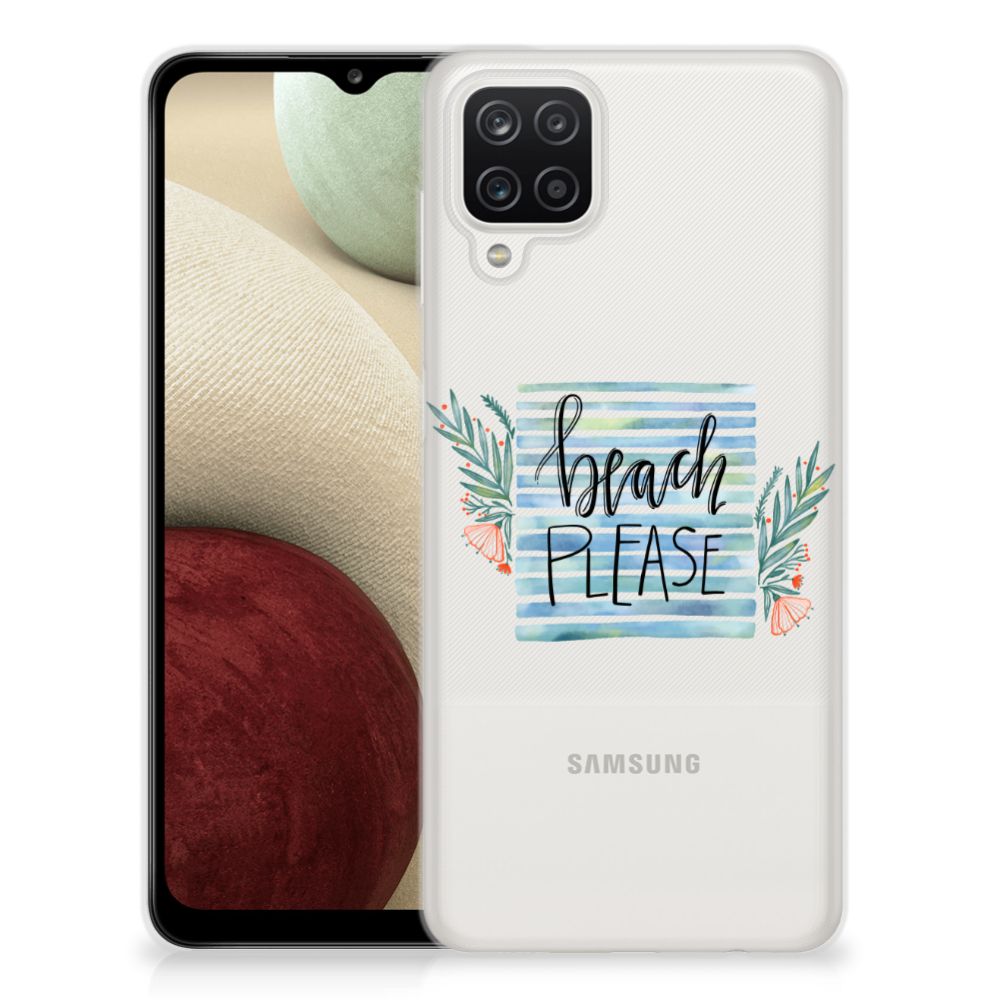 Samsung Galaxy A12 Telefoonhoesje met Naam Boho Beach