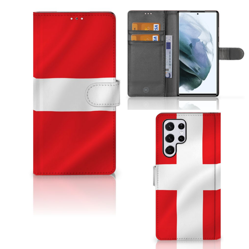 Samsung Galaxy S22 Ultra Bookstyle Case Denemarken