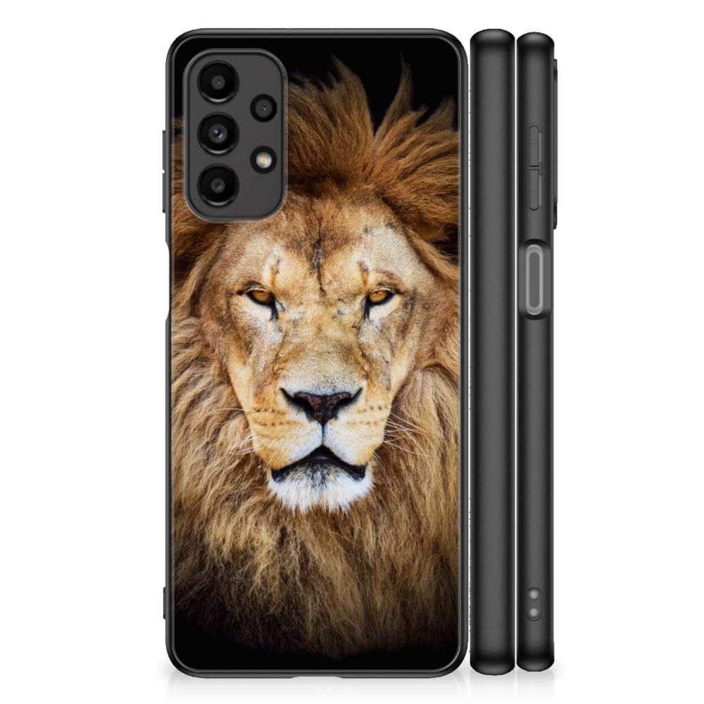 Samsung Galaxy A13 4G Dierenprint Telefoonhoesje Leeuw