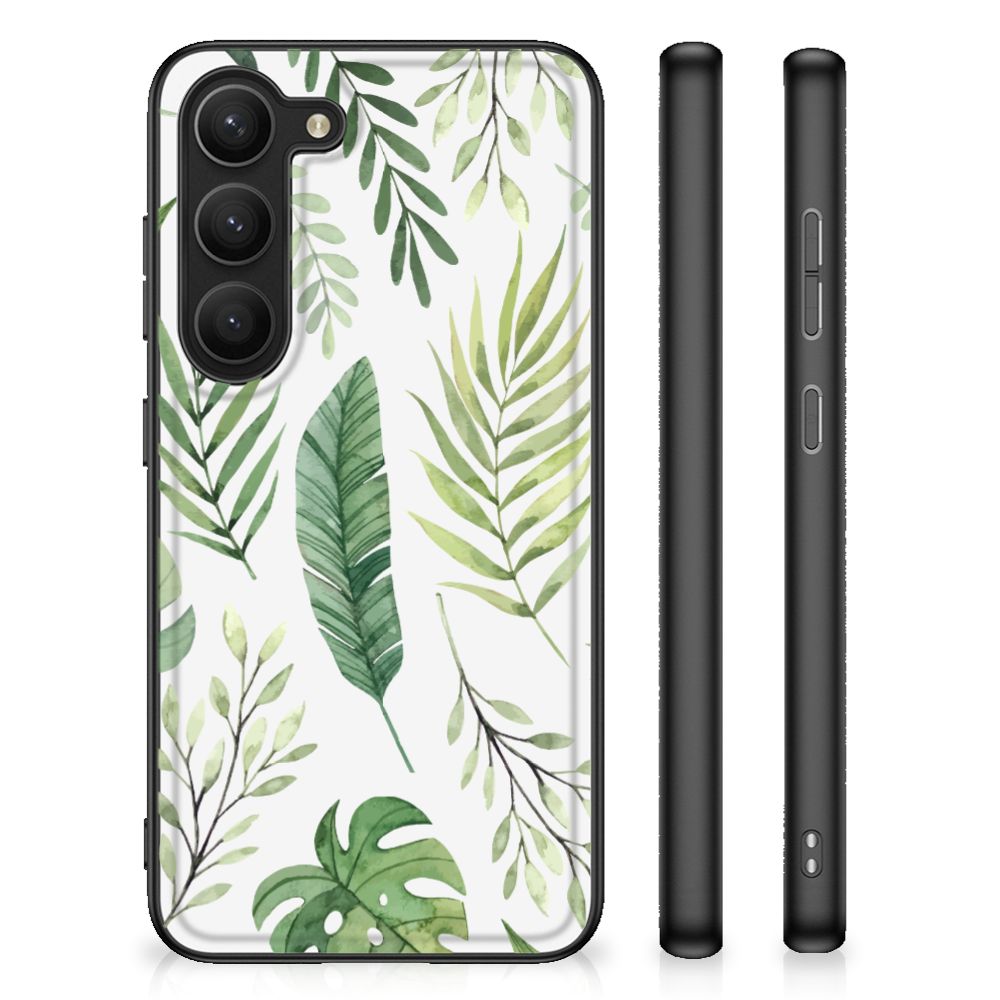 Samsung Galaxy S23 Bloemen Hoesje Leaves B2C Telecom