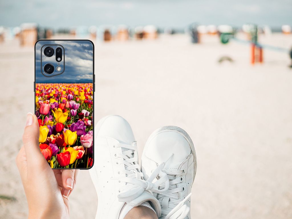 OPPO Find X5 Pro Bloemen Hoesje Tulpen B2C Telecom