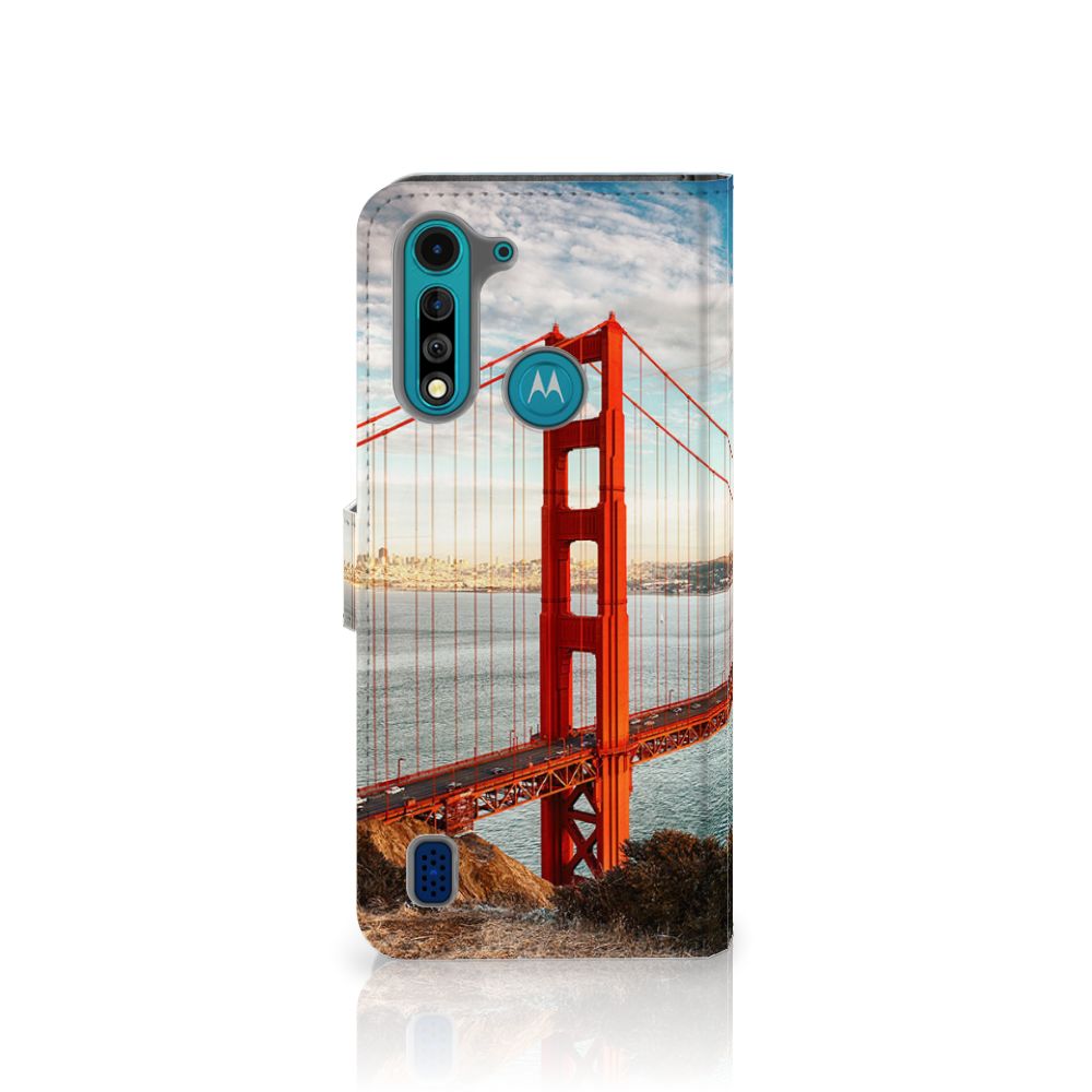 Motorola G8 Power Lite Flip Cover Golden Gate Bridge