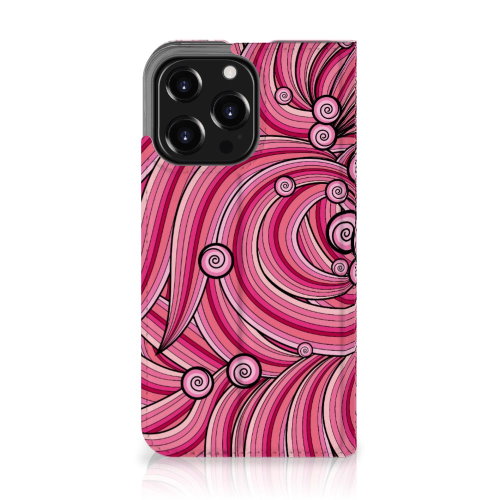 iPhone 13 Pro Bookcase Swirl Pink - B2C Telecom
