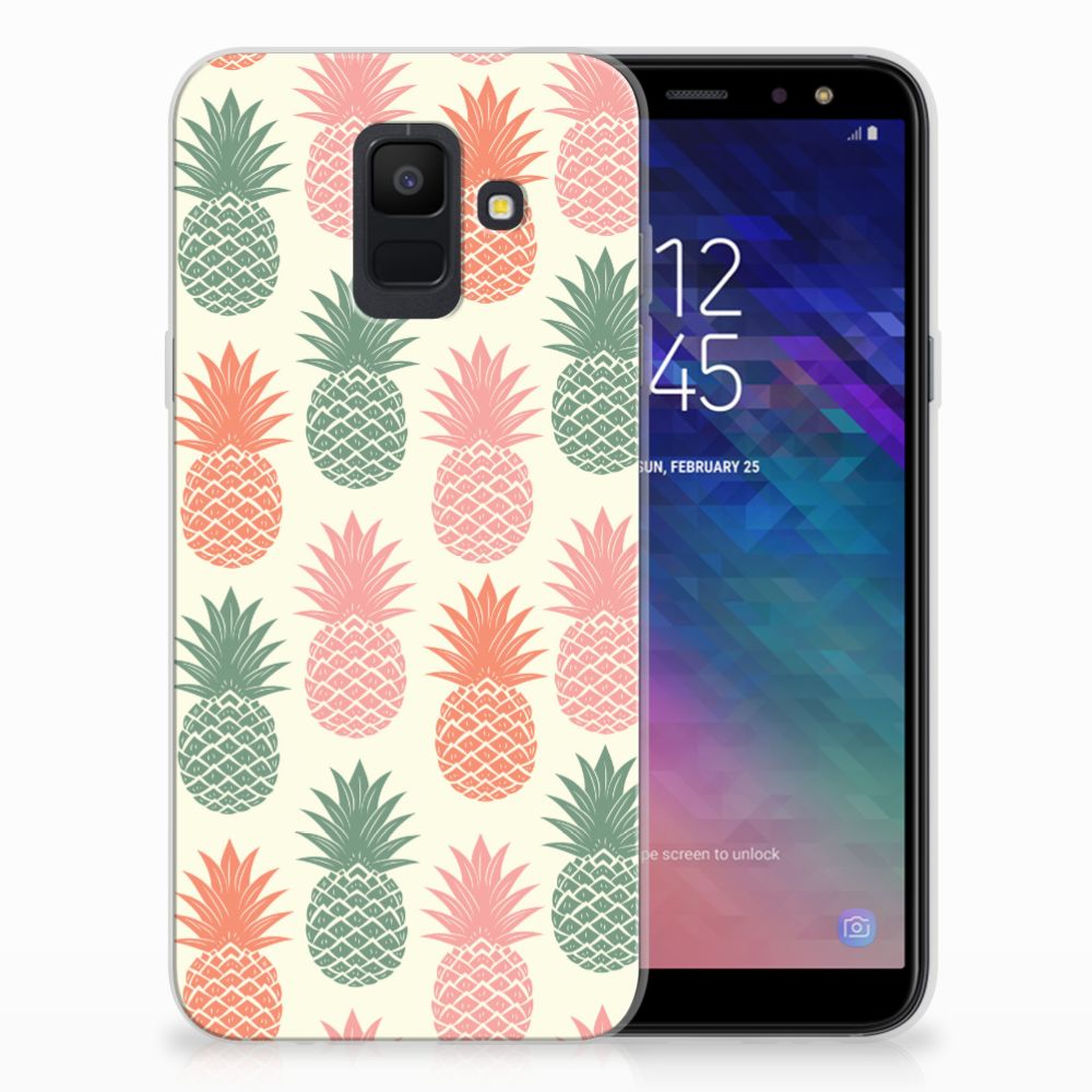 Samsung Galaxy A6 (2018) Siliconen Case Ananas