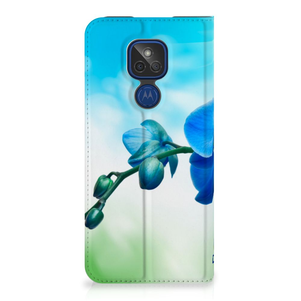 Motorola Moto G9 Play Smart Cover Orchidee Blauw - Cadeau voor je Moeder - B2C Telecom