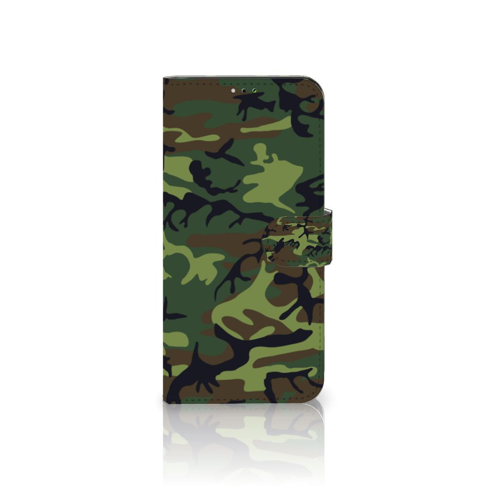 Samsung Galaxy A03 Telefoon Hoesje Army Dark