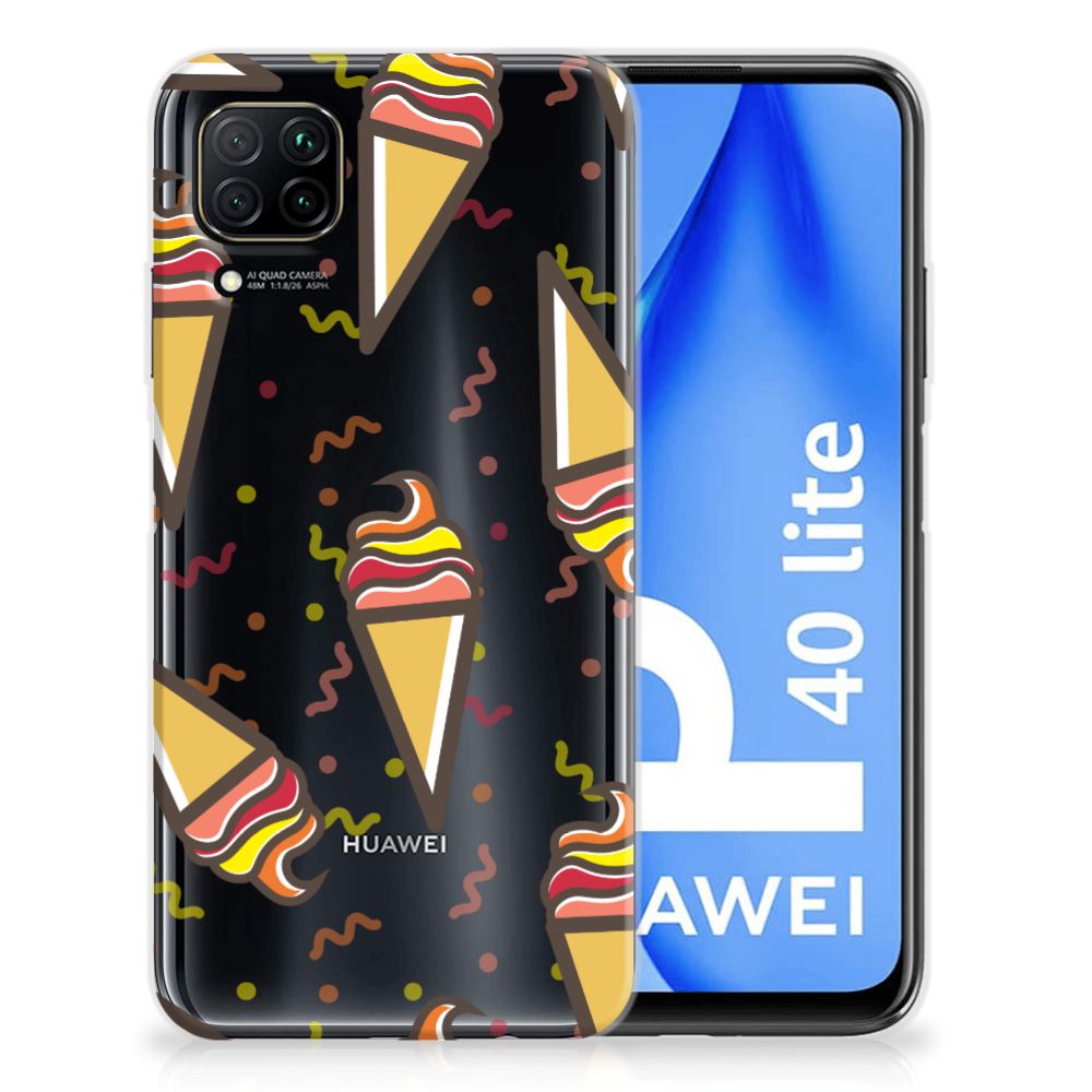 Huawei P40 Lite Siliconen Case Icecream