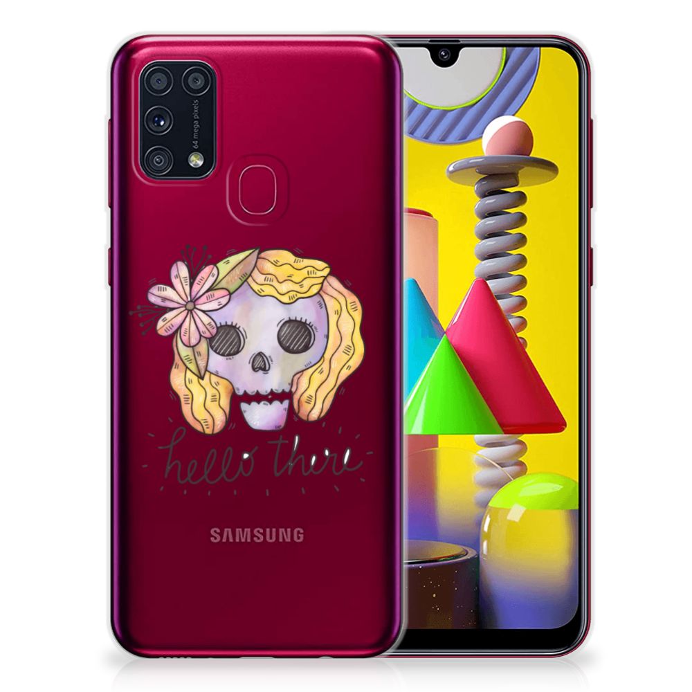 Silicone Back Case Samsung Galaxy M31 Boho Skull B2C Telecom