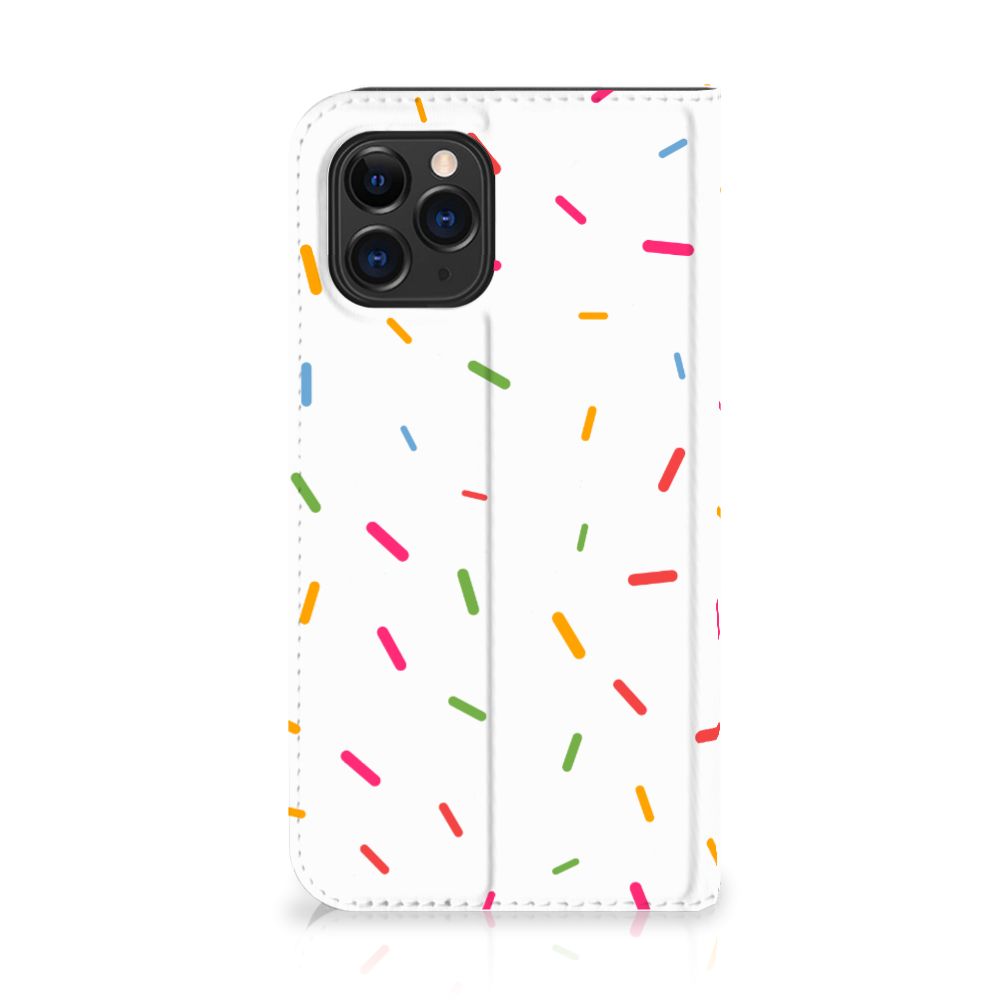 Apple iPhone 11 Pro Flip Style Cover Donut Roze