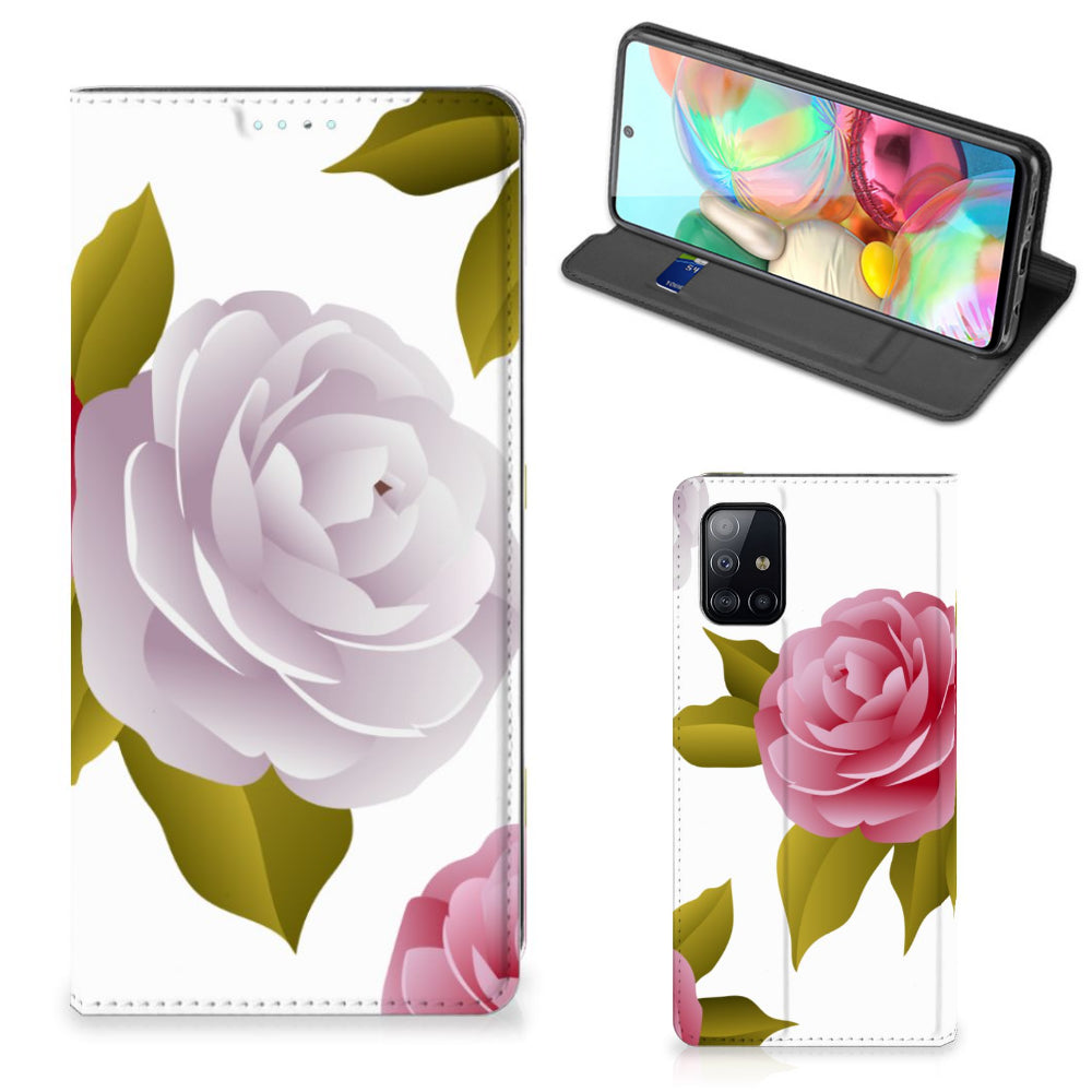 Samsung Galaxy A71 Smart Cover Roses