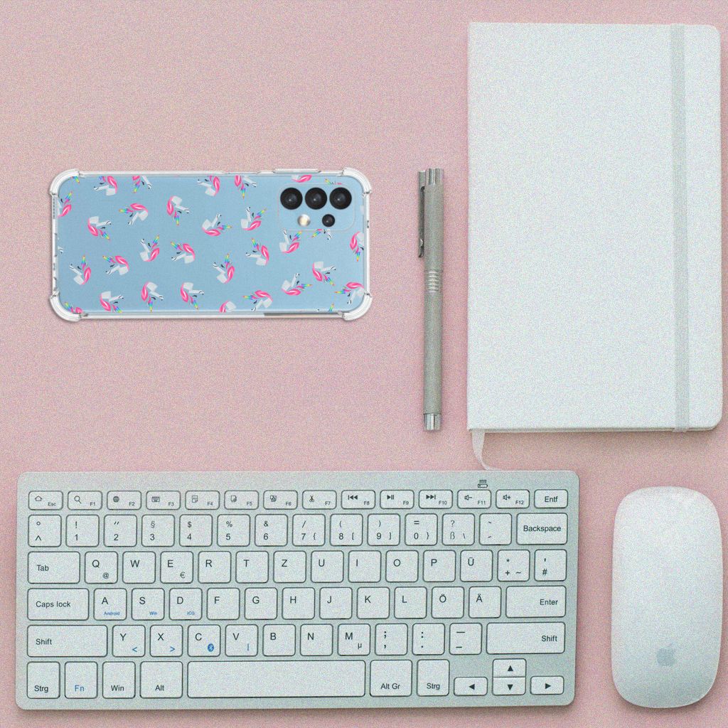 Doorzichtige Silicone Hoesje voor Samsung Galaxy A13 (4G) Unicorns B2C Telecom