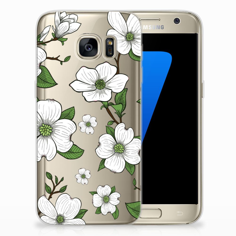 Samsung Galaxy S7 TPU Case Dogwood Flowers