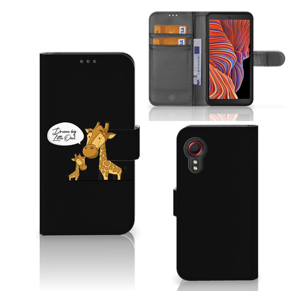 Samsung Galaxy Xcover 5 Leuk Hoesje Giraffe
