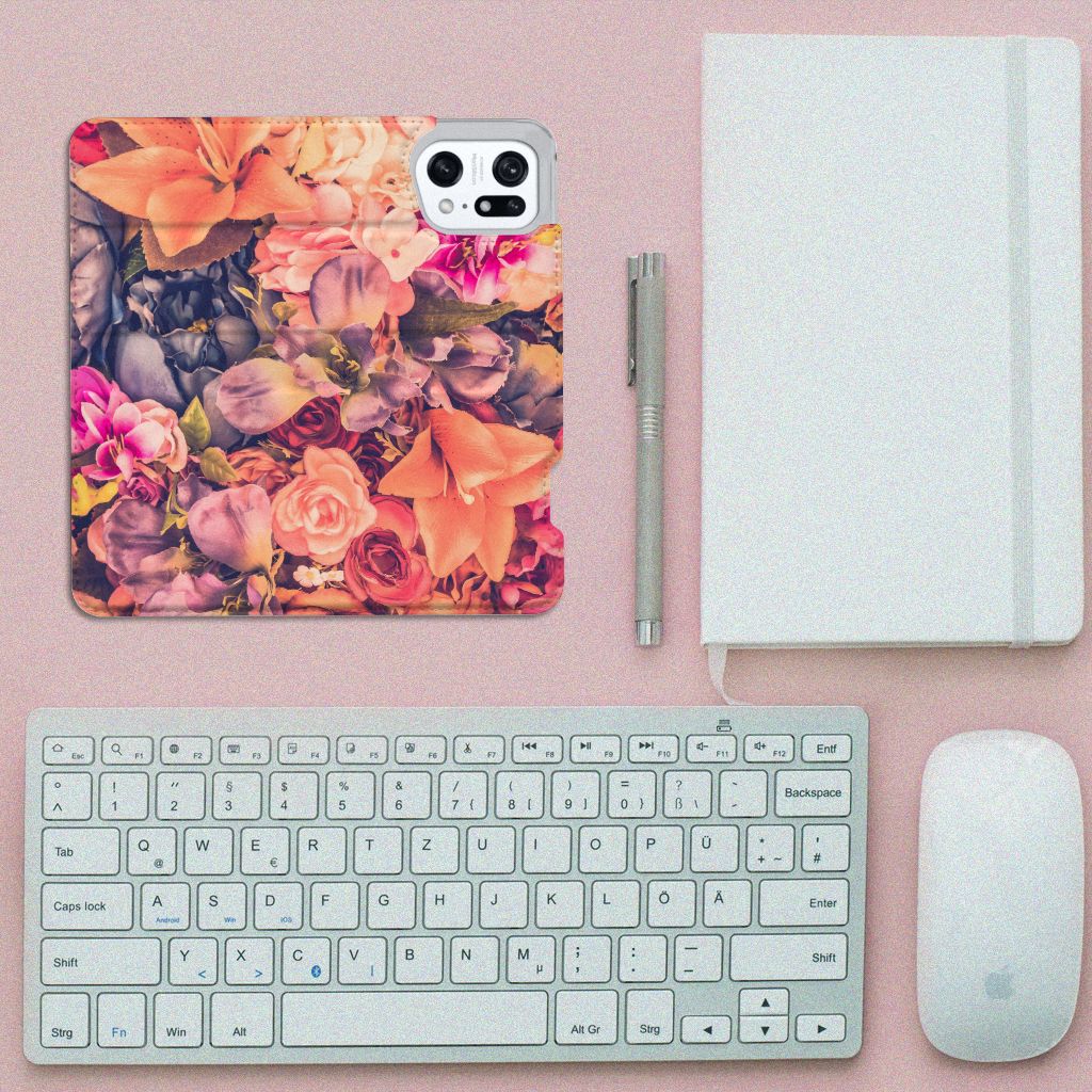 OPPO Find X5 Pro Smart Cover Bosje Bloemen - B2C Telecom