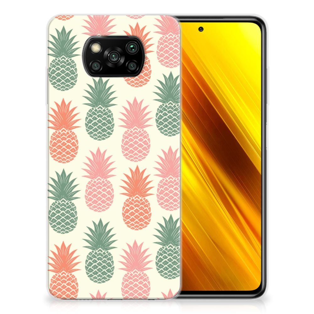 Xiaomi Poco X3 | Poco X3 Pro Siliconen Case Ananas B2C Telecom