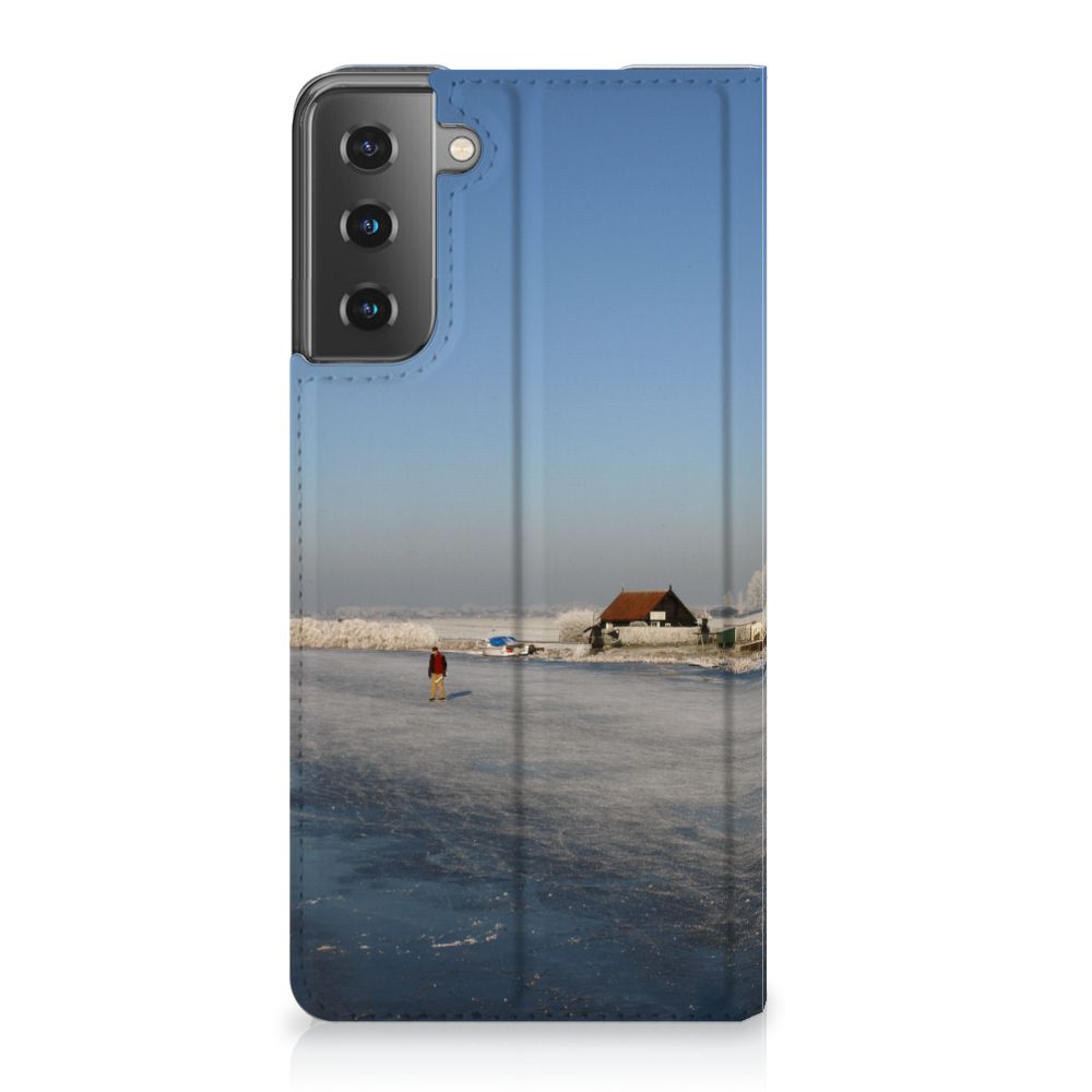 Samsung Galaxy S21 Plus Book Cover Schaatsers - B2C Telecom