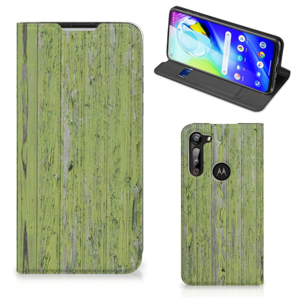 Motorola Moto G8 Power Book Wallet Case Green Wood