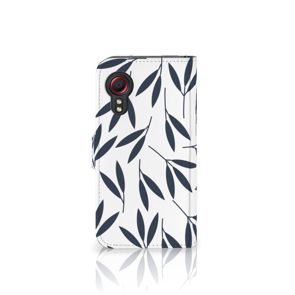 Samsung Galaxy Xcover 5 Hoesje Leaves Blue