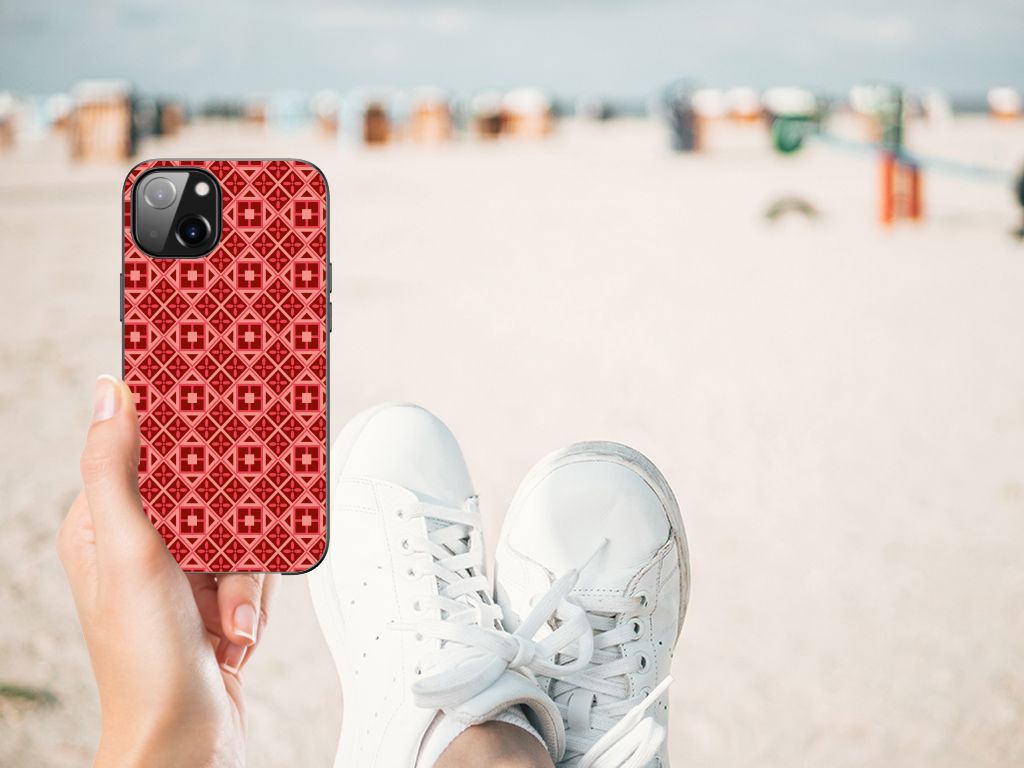 Apple iPhone 13 Back Case Batik Rood B2C Telecom