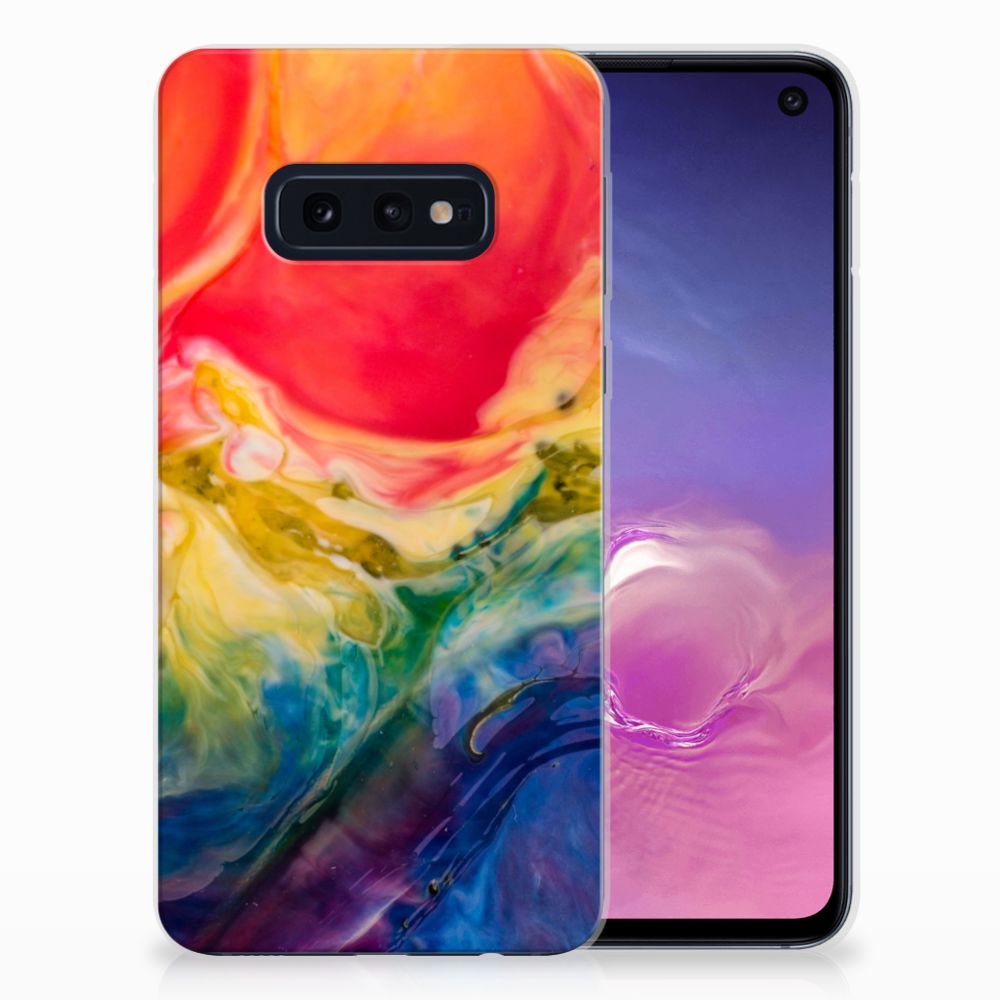 Hoesje maken Samsung Galaxy S10e Watercolor Dark