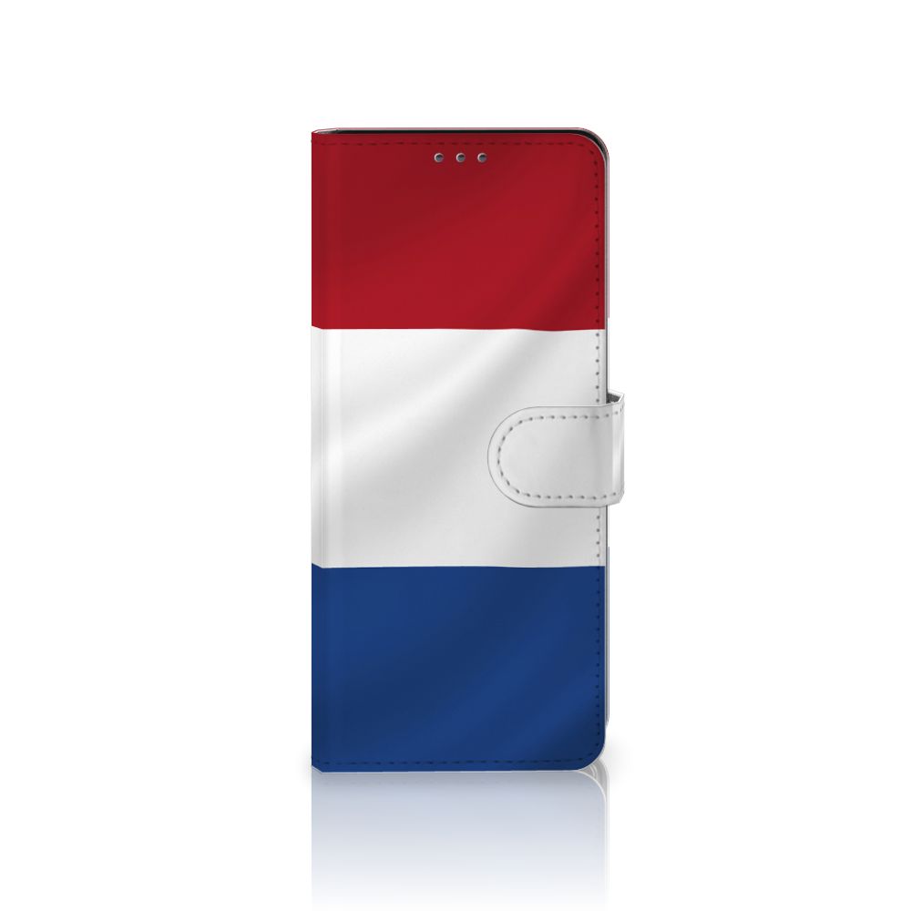 Sony Xperia 5II Bookstyle Case Nederlandse Vlag met artistiek design van de Nederlandse vlag.