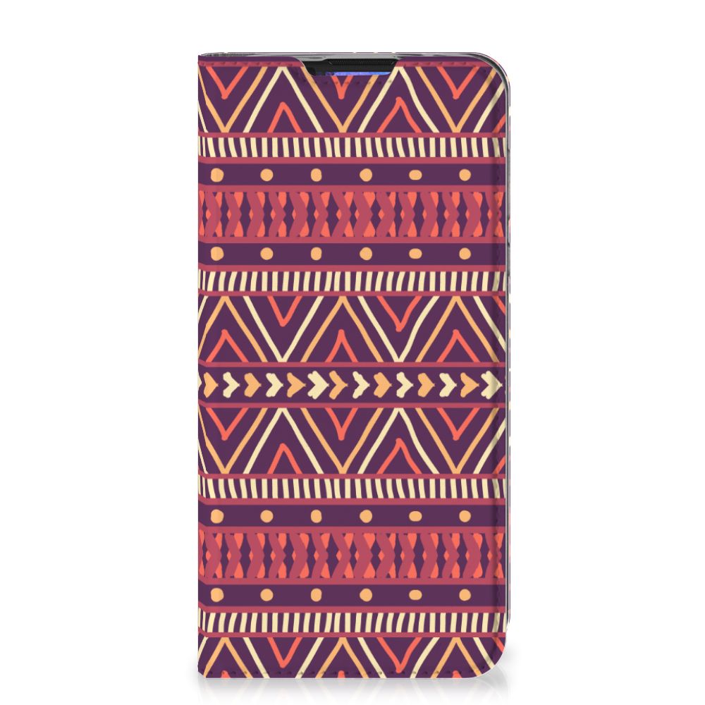 Motorola Moto G Pro Hoesje met Magneet Aztec Paars - B2C Telecom
