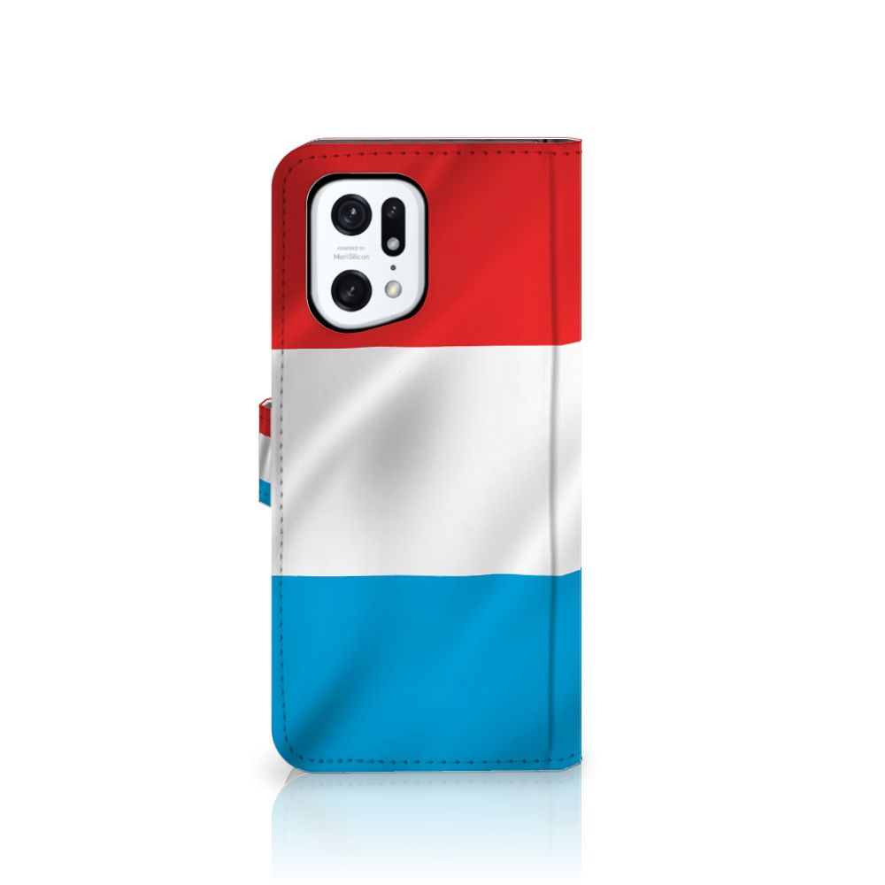 OPPO Find X5 Pro Bookstyle Case Luxemburg