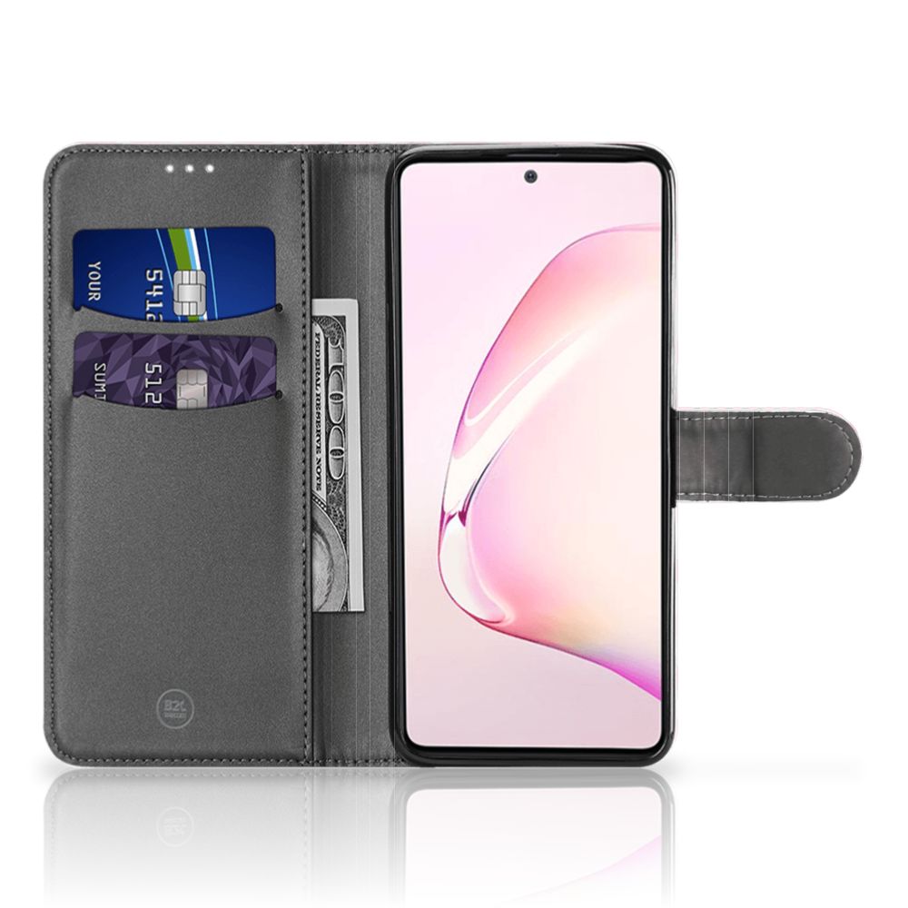 Samsung Note 10 Lite Telefoon Hoesje Waves Roze