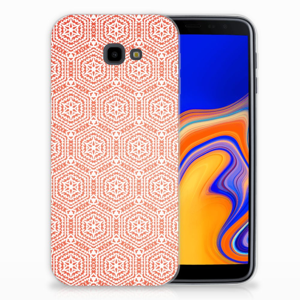 Samsung Galaxy J4 Plus (2018) TPU bumper Pattern Orange